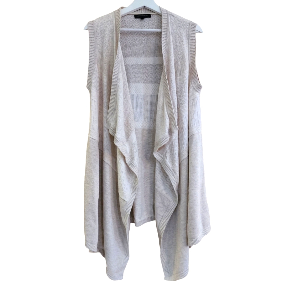 Banana Republic Womens Cream Crochet Cardigan Size M/L